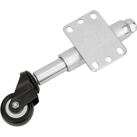 Roulette à Suspension pour Portail 2" Roulette Pivotante à Ressort Capacité de Charge de 50kg Roue de Tige de Porte pour Meuble Chariot Garage Portail (1/5)