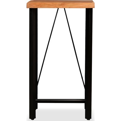 Maison Exclusive - Tavolino da Bar in Legno Massello di Acacia 60x60x107 cm