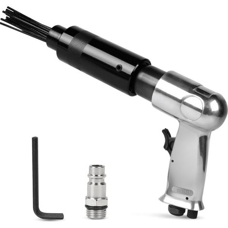 Nettoyeur de Rouille à Aiguilles Air Comprimé 3000 tr/min avec 19 Aiguilles Ø 3mm Outil de Dérouillage (1/5)
