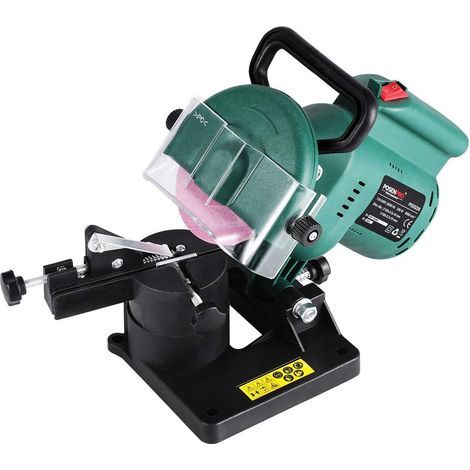 Afilador de cadena eléctrico para motosierra S-GIANT de 220 W, 8500 RPM, ajuste de ángulo de afilado con escala, afilador universal para motosierras. (1/5)