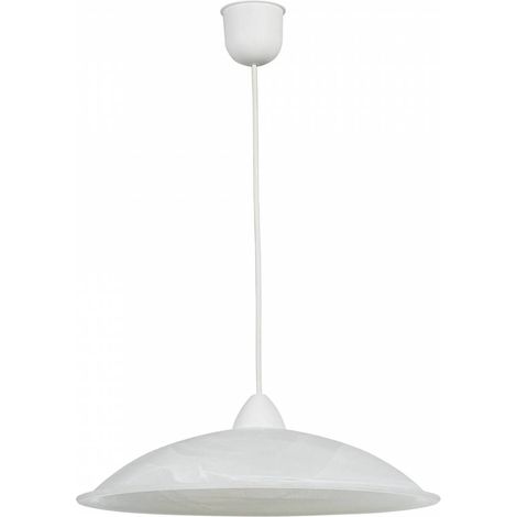 1PZ LAMPADA SOSPENSIONE DUNA 40 1XE27 ALAB. BIANCO
