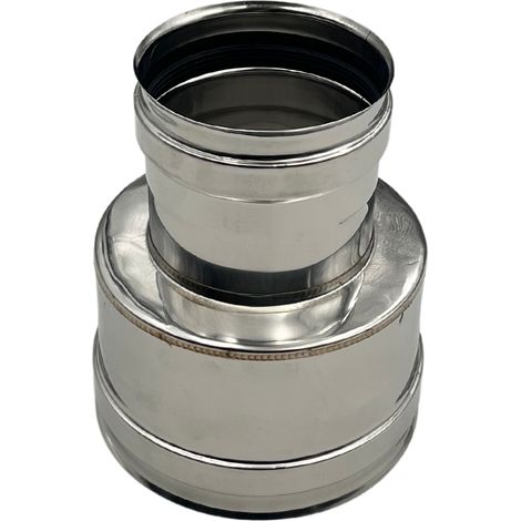 EINSIDE Raccordo Uscita Doppia-Mono In Acciaio Inox AISI 316, ø 80/130 mm