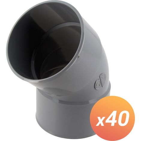 Coude PVC 45 degrés FF 100 (1/3)