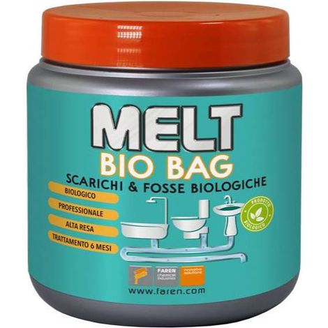 MELT BIO BAG X SCARICHI E FOSSE BIOLOGICHE GR. 300. Prezzo per 1 pezzo.