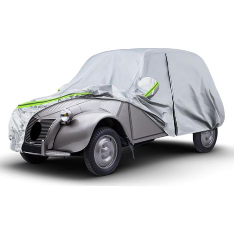Housse de Voiture Adaptée pour Citroën 2CV 1948-1990 Citroen Dyane 1967-1983, Housse de Garage Complète Argentée étanche avec Porte Zippée pour Neige, Pluie, Protection Tous Temps,Personnalisé pour Ci (1/5)
