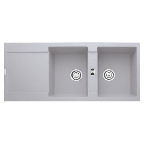 Franke MRG 621. Tipo di lavello: Lavello montato su piano, Forma del lavandino: Rettangolare, Colore del prodotto: Alluminio. Larghezza: 1160 mm, Profondità: 500 mm... - MRG621ALLUMINIO - 114.0150.195 (1/2)