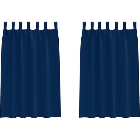 Maison Exclusive - Verdunkelungs-Vorhänge mit Ringen 2 pcs Dunkel