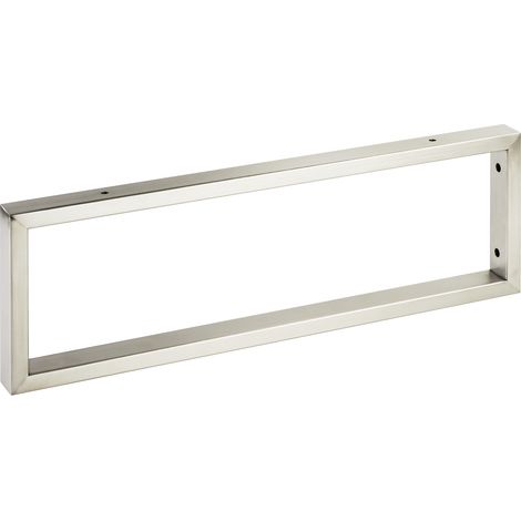 1 Stück Waschtischkonsole WK450 rechteckig 450 x 150 mm Edelstahl gebürstet (1/4)