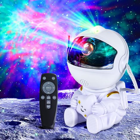 Astronaut Galaxy Projector, Astronaut Star Projector with 8 Nebula Modes, 2 Stars, Remote Control, 360° Rotation, Adjustable Brightness and Speed, for Bedroom, Ceiling, Children, Adults (1/5)