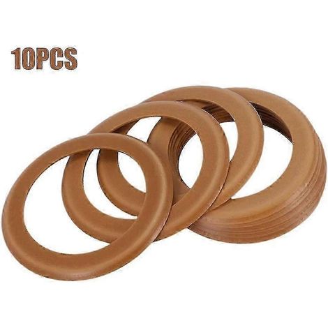 Lot de 10 segments de piston pour compresseur d'air 1100 W, isolés en caoutchouc, silencieux et sans huile. (1/5)
