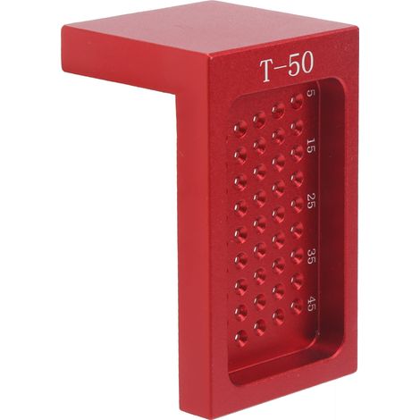 Règle et compas en alliage d'aluminium T50, outil de travail du bois adapté aux menuisiers. (1/5)