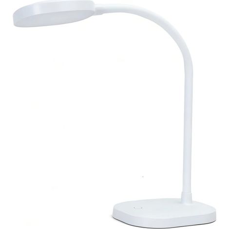 Lampe de Table LED 4W Lumière Naturelle 4000K Variateur Réglable Bras Flexible Idéal Étude Bureau