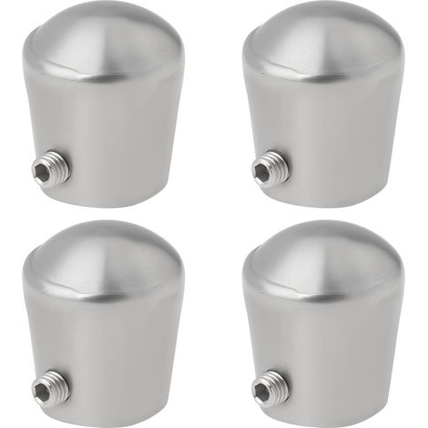 Lot de 4 Embouts de Main Courante de 16 Mm en Acier Inoxydable 304 pour La Protection des Extrémités de Tuyaux Et Diverses Mains Courantes (1/5)
