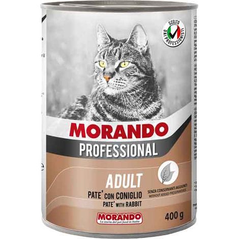 PATE' PER GATTI MORANDO 400 gr, Gusto maiale - Per gatti adulti Q.TA 24