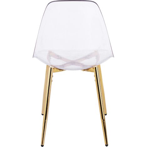 Ensemble de salle à manger 5 pièces avec table et 4 chaises en velours et pieds dorés (1/5)