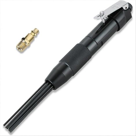 Décapeur pneumatique compact à aiguilles, nettoyeur à air comprimé de 6,35 mm (1/4 pouce) pour éliminer la rouille, la peinture et les saletés incrustées. (1/5)