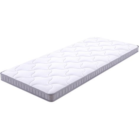 Materasso a molle insacchettate 7 zone 140x200x10 cm bianco MODENUIT (1/5)