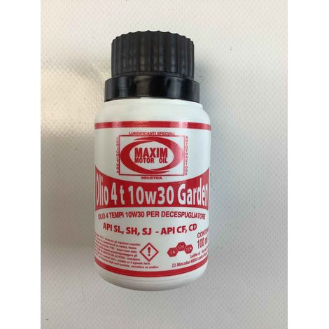 Olio motore decespugliatore 4 tempi 4T SAE 10W30 100 ml HONDA GX25 GX35 ROBIN OLEOMAC