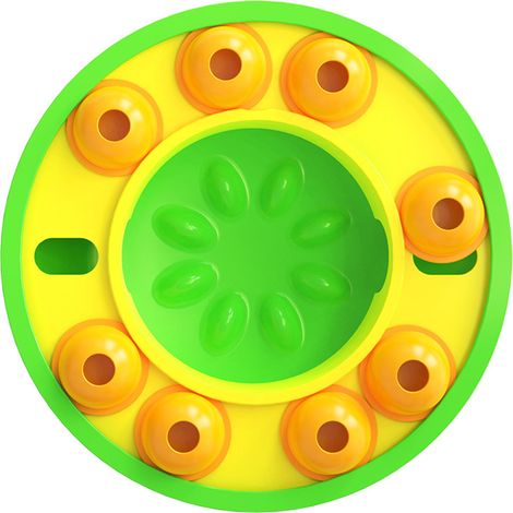 Puzzle alimentaire pour chien, jouet interactif, entraînement intellectuel, difficulté réglable, gamelle pour ingestion lente, vert (1/5)