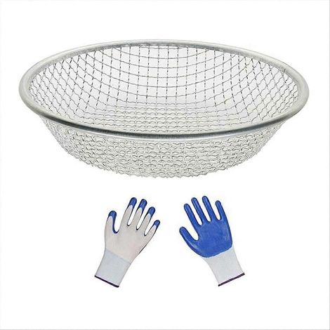 Tamis à compost pour terreau, tamis à sable pour jardinage, tamis à grès, 10 mm (1/5)