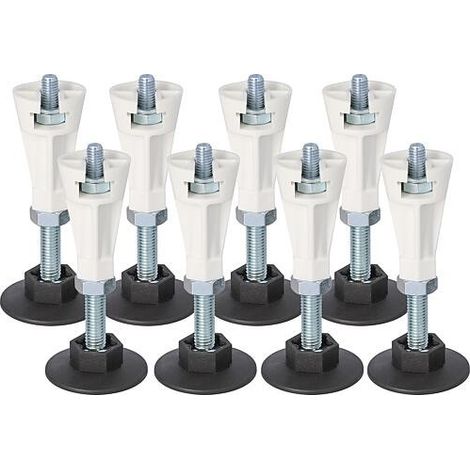 Jeu de pieds 8 pièces, fixation par vis, adapté à DW Lendou 1000 - 1400 mm