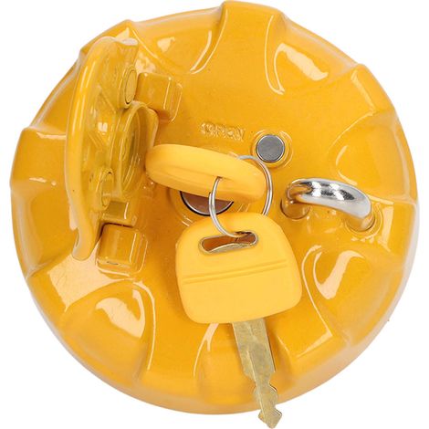 Bouchon de réservoir de carburant pour pelle hydraulique EC200, étanche, en acier inoxydable avec joint en caoutchouc et serrure à clé