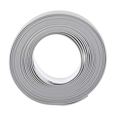 2 Rouleaux Bandes d'étanchéité Autocollantes, Ruban d'étanchéité Ruban Adhésif Etanche Anti-moisissure Résistant à l'huile Joint pour Salle de Bain Cuisine Toilettes (22mmx3,2m, Gris),A (1/5)