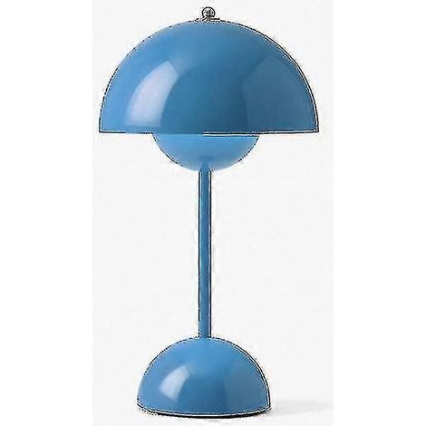 Lámpara de mesa recargable con estampado floral nórdico, luz nocturna con forma de seta para el dormitorio. (1/5)