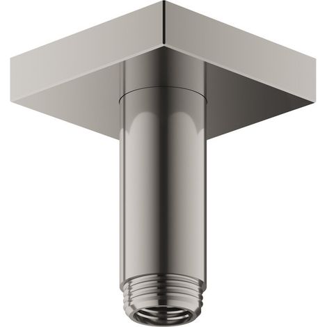 Keuco Edition 11 Bras de douche, 53089, pour raccordement au plafond G 1/2, saillie 100 mm, Coloris: Finition en acier inoxydable - 53089070102