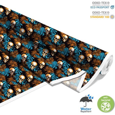 TESSUTI DECORATIVI PER ESTERNI OXFORD - Motivo Teschio I DX4052 (1/5)