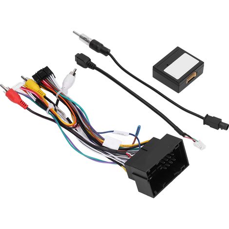 Faisceau de câblage autoradio 16 broches avec câble USB et boîtier Canbus, kit de remplacement pour Jeep Grand Cherokee 2014-2020 (1/5)