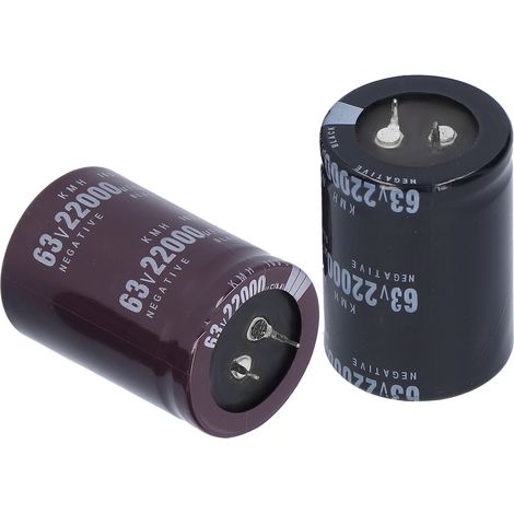 Elektrolytkondensator 22000 μF, Aluminium, Energiespeicherkomponente, 105 °C, 35 x 50 mm, 63 V (1/5)