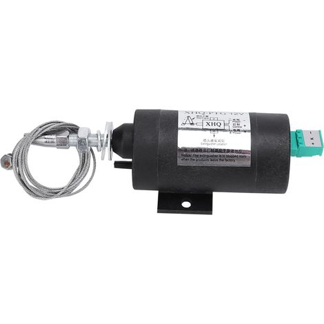 Solenoïde d'arrêt de vanne extincteur, contrôle d'extinction flamme, accessoire moteur XHQPTG 12V DC. (1/5)