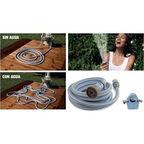 TUBO MAGICO ESTENSIBILE DA 7 A 20 METRI IRRIGAZIONE ANNAFFIATURA ORTO GIARDINO ALTUNA