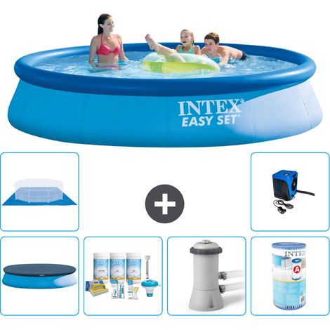 Intex Piscina Easy Set Rotonda - 396x84 cm - 7-pezzi S40689 (1/5)