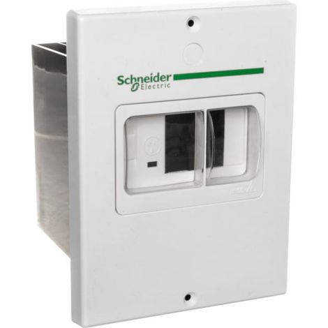 SCHNEIDER IP55 Unterputzgehäuse, wasser- und staubdicht, kompakte Abmessungen.