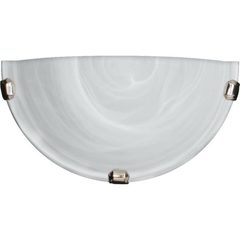 Plafoniera Candellux DUNA 30 cm vetro E27 cromo bianco (1/2)