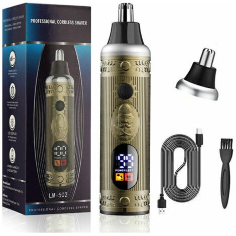 QORVA
-Tondeuse pour oreilles et nez rechargeable pour hommes..
