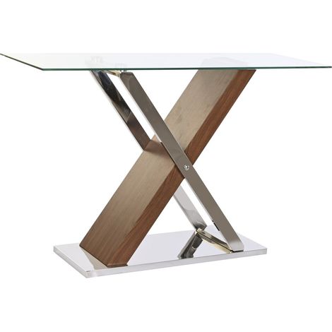 Consola Acero Cristal 120X40X75 Transparente (1/5)