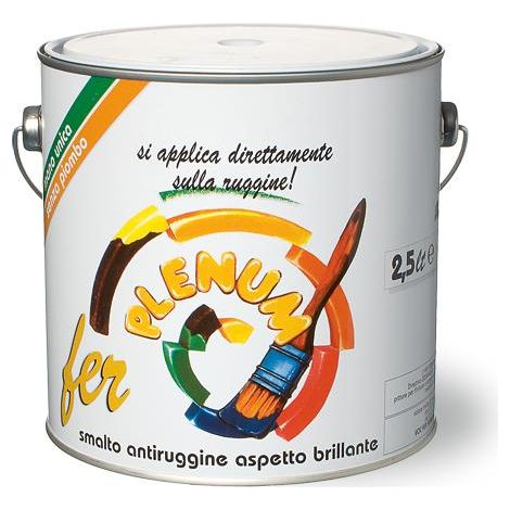 SMALTO """FER-PLENUM""" BRILLANTE 2,5LT BLU SEGNALE 028