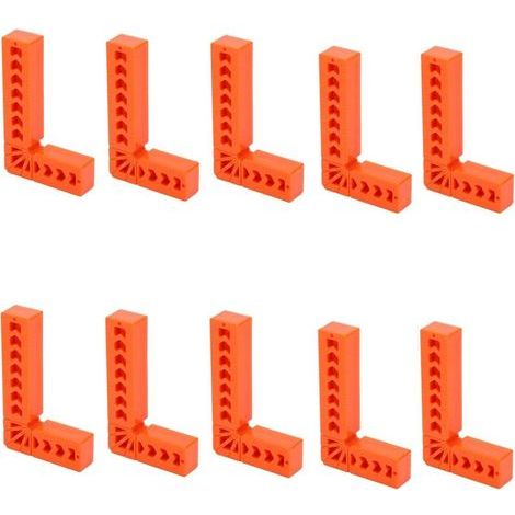 BUNTHAUS CSPARKV Carrés De Serrage D'angle, 10 Pièces De Pince à Angle Droit De 3 Pouces à 90 °, Positionneur Auxiliaire En Plastique Technique Pour le Positionnement D'épissure du Bois (1/5)