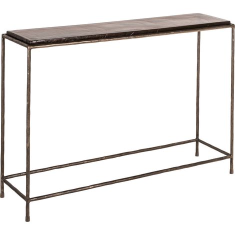 Console fine en verre et fer bronze - bronze (1/5)