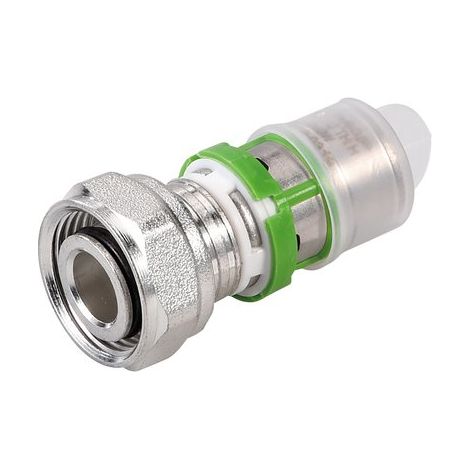 Manchon laiton droit multicouche à visser - Comap - Ecrou tournant portée conique M22 - Diamètre 16 mm