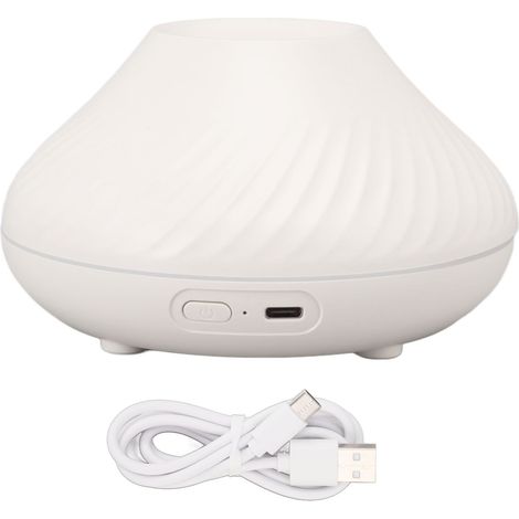 Diffuseur d'huiles essentielles sans eau 130ml - 7 couleurs, arrêt automatique, USB, blanc pour bureau