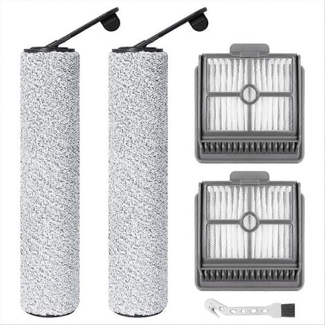 Brosse rotative et filtre HEPA pour aspirateur eau et poussière H12S - Pièces de rechange, 2 brosses rotatives + 2 filtres HEPA (1/5)