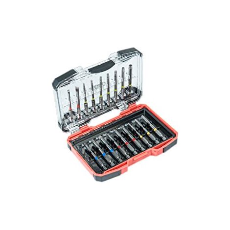 set 18 inserti prolungati per avvitatore connex "max-power" in acciaio (1/4)