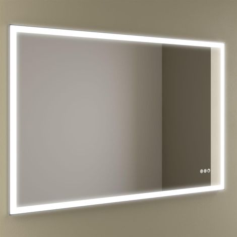 Miroir MEMPHIS 1200 horizontal avec éclairage LED avec capteur (23+26-36 W - BILED ºK) IP44 1200 x 800 mm (1/5)
