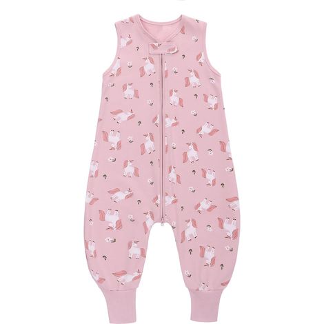 Sac de Couchage pour Bébé, 0.5 Tog Gigoteuse D'été à Pieds sans Manches pour Fille Garçon, Turbulette 100% Coton (1/5)