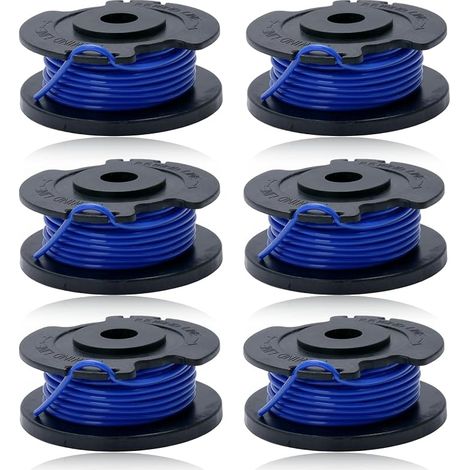 6 Pièces Bobine Fil Coupe Bordure pour Ryobi One AC14RL3A Olt1832 Rac124 OLT1825M P2000 Fil Fourré pour Ryobi 18 V, 24 V, 40 V Bobine de Fil Debroussailleuse 5132002434 (1/5)