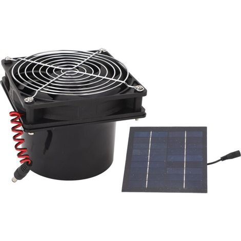50-W-Solar-Abluftventilator – Effiziente Wärmeableitung – 5–12 V Spannung – Einfache Wandmontage – Maximale Drehzahl 3000 U/min